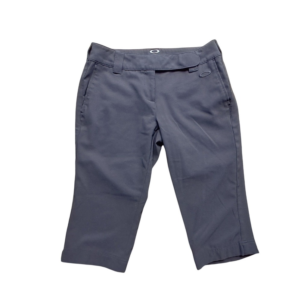 Oakley Womens Black Technical Capri Pants Size‎ 6 Golf Hiking Activewear Cropped